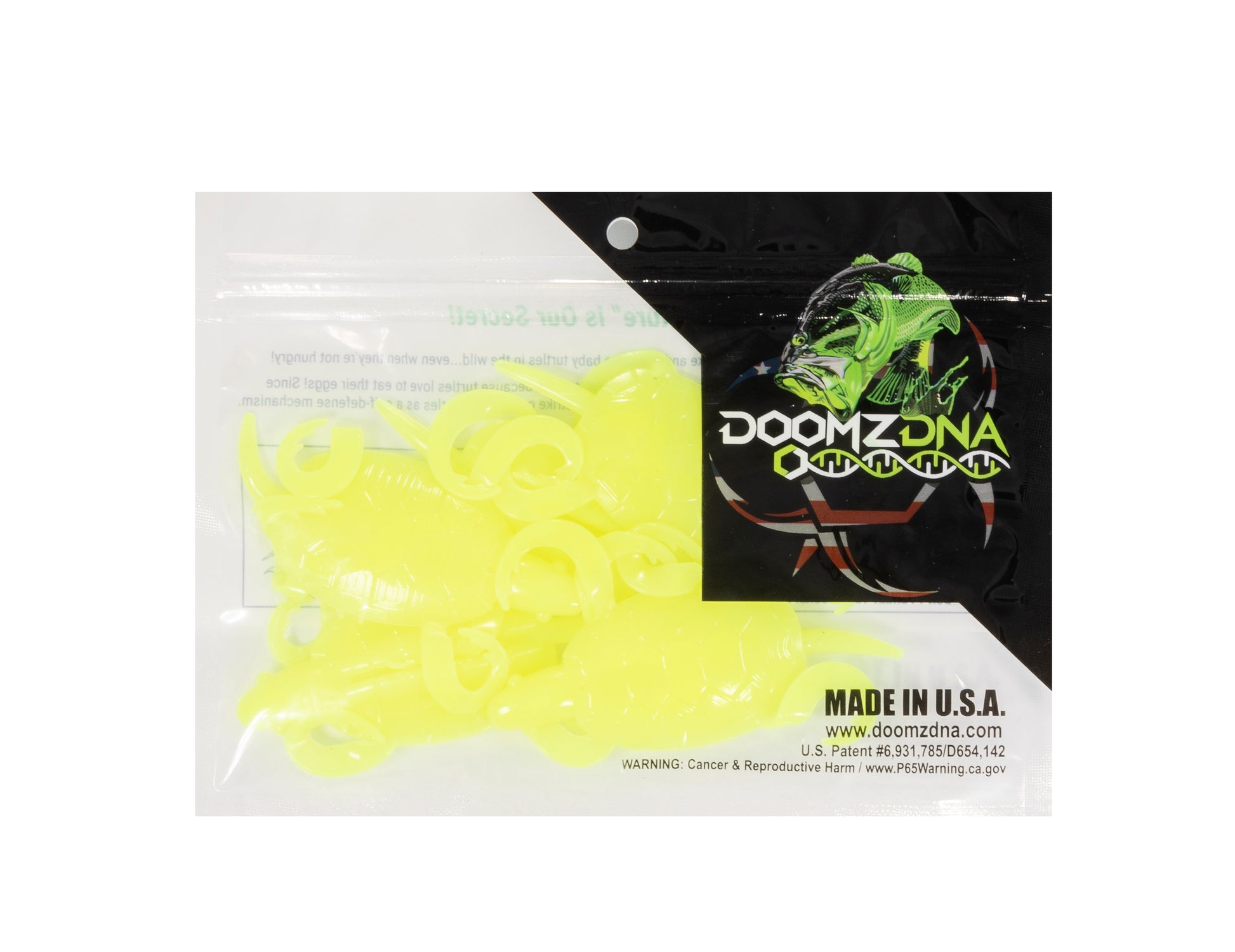 DDT3-Charteuse Doomzday Turtle - Doomz Day Bass Turtle Lures
